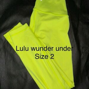 Lululemon Neon Yellow Leggings